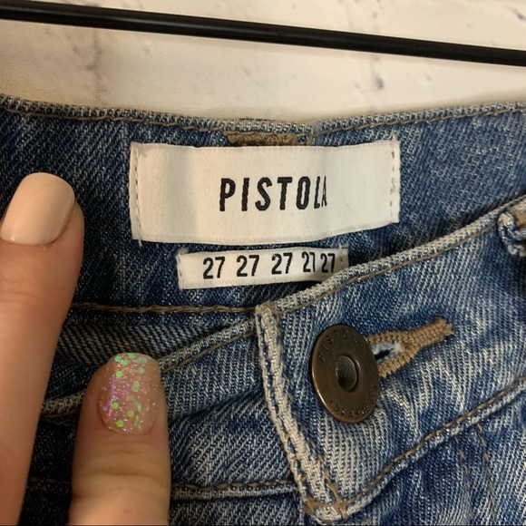 Anthropologie Pistola Denim Charlie High-Rise Straight Leg Jeans Size 27 NWT - Picture 8 of 10